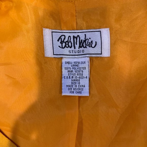 Bob Mackie Mango Top Size 10 - Picture 3 of 3
